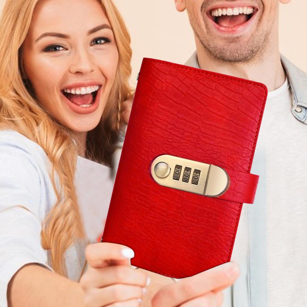 100 Pages Wallet Organizer Savings Challenges Book with Combination Lock Budget Planner for Travel Goal
