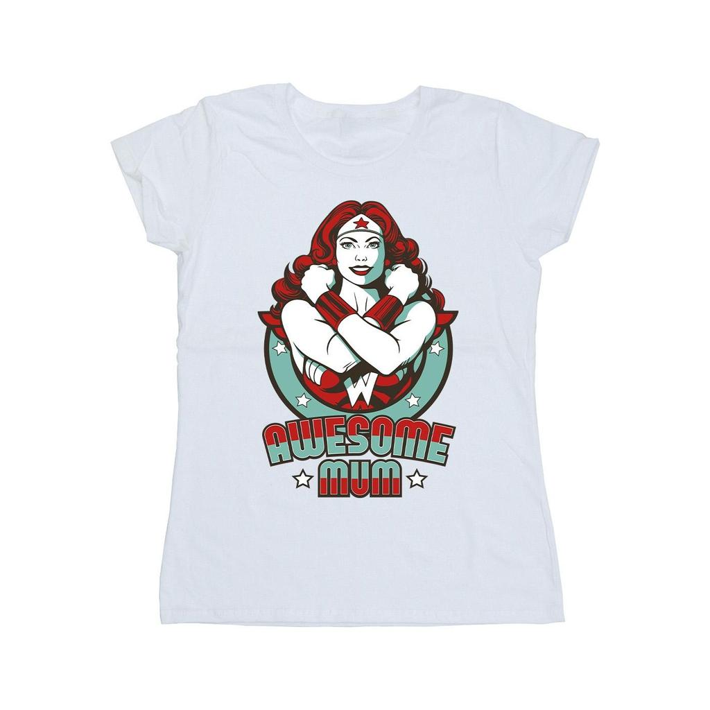 DC Comics Womens/Ladies Wonder Woman Wonderful Mum Cotton T-Shirt