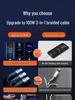 Fast Charging 3-in-1 Universal Phone Charger Multi-Head Cable Set