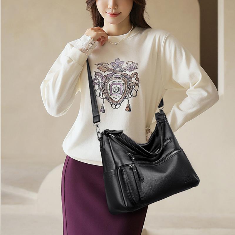 Casual Retro Women's Shoulder Bag Fashion Handbag Women's Crossbody Bag Multi Pocket Casual Shoulder Bag Fashion Women's Handbag