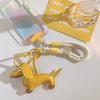 Mini Dachshund Dog Keychain Braided Lanyard Car Key Accessories  Women