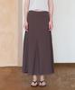 TTUDEMENT Cotton Maxi Skirt_Brown