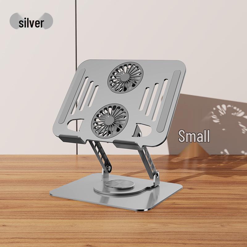 Suport metalic pliabil rotativ la 360° pentru laptopuri, tablete și telefoane