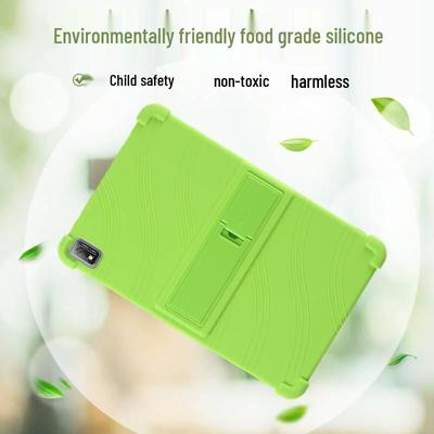 Černé silikonové pouzdro na tablet Blackview Tab16 11 palců s ochranou proti pádu a podporou držáku na ruku