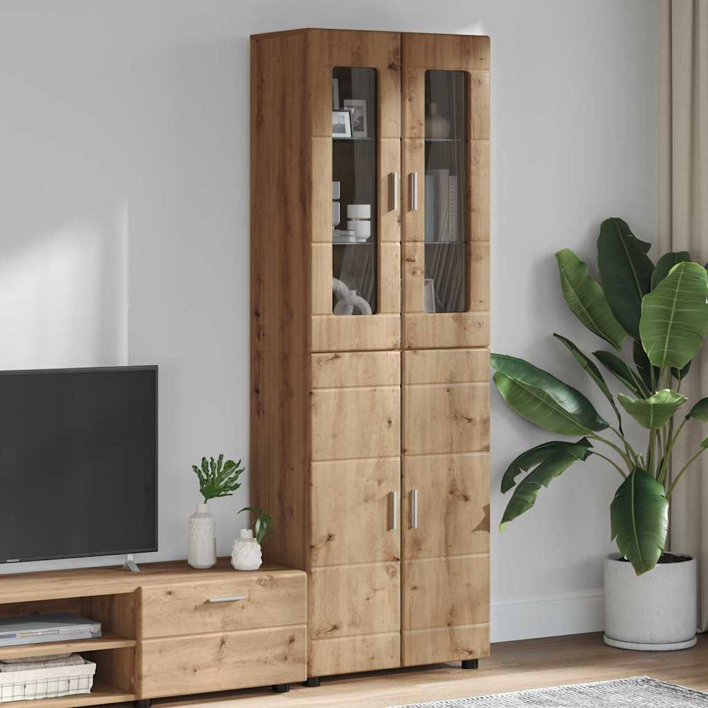 Highboard FLORIN Artisan Oak 60 x 35 x 182 cm Particleboard