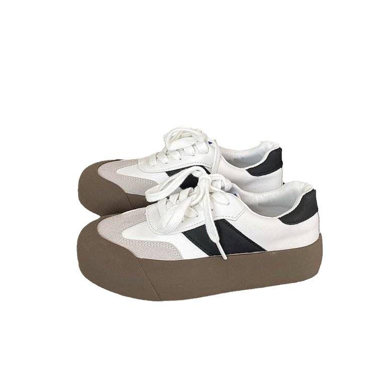 Platform-soled Forrest Gump Shoes German Training Shoes Women's Autumn New Versatile Casual Sports Board Shoes White Shoes