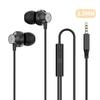 9D HIFI Kovová drátová sluchátka s těžkými basy Digitální Typ-C/3,5mm AUX S mikrofonem Špuntová sluchátka Sportovní Hudební náhlavní souprava Pro iPhone 15/16 Samsung Android