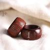 Purple Sandalwood Heart Sutra Men's Zen Thumb Ring