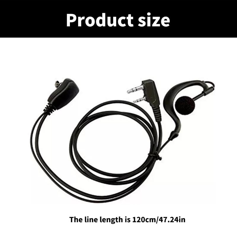 Adjustable  Style Earpiece Microphone Hands Frees Communication Ear Hook Microphone  Type Earpiece for UV5R & BF888S