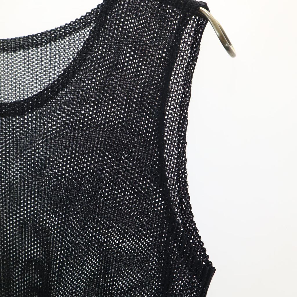 Beauty products PLEATS PLEASE made in Japan No sleeve Mesh Pleated Tank top Women Used