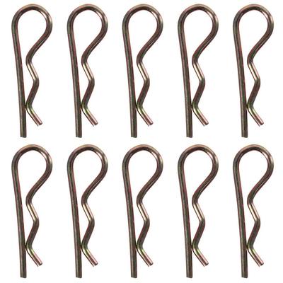 1/10 Stück Federstahl R-Clips Farbe Zink Sortiment-Kit Schwerlast Splint Landwirtschaft, Rasen, Garten