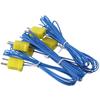 5pcs -40°C to 400°C Temperature Sensor 2M Mini-Connector Probe Sensor  Oven and Furnace