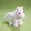 PP Cotton Fine Horse Plush Toy Fluffy Long Hair Horse Stuffed Doll  New Year