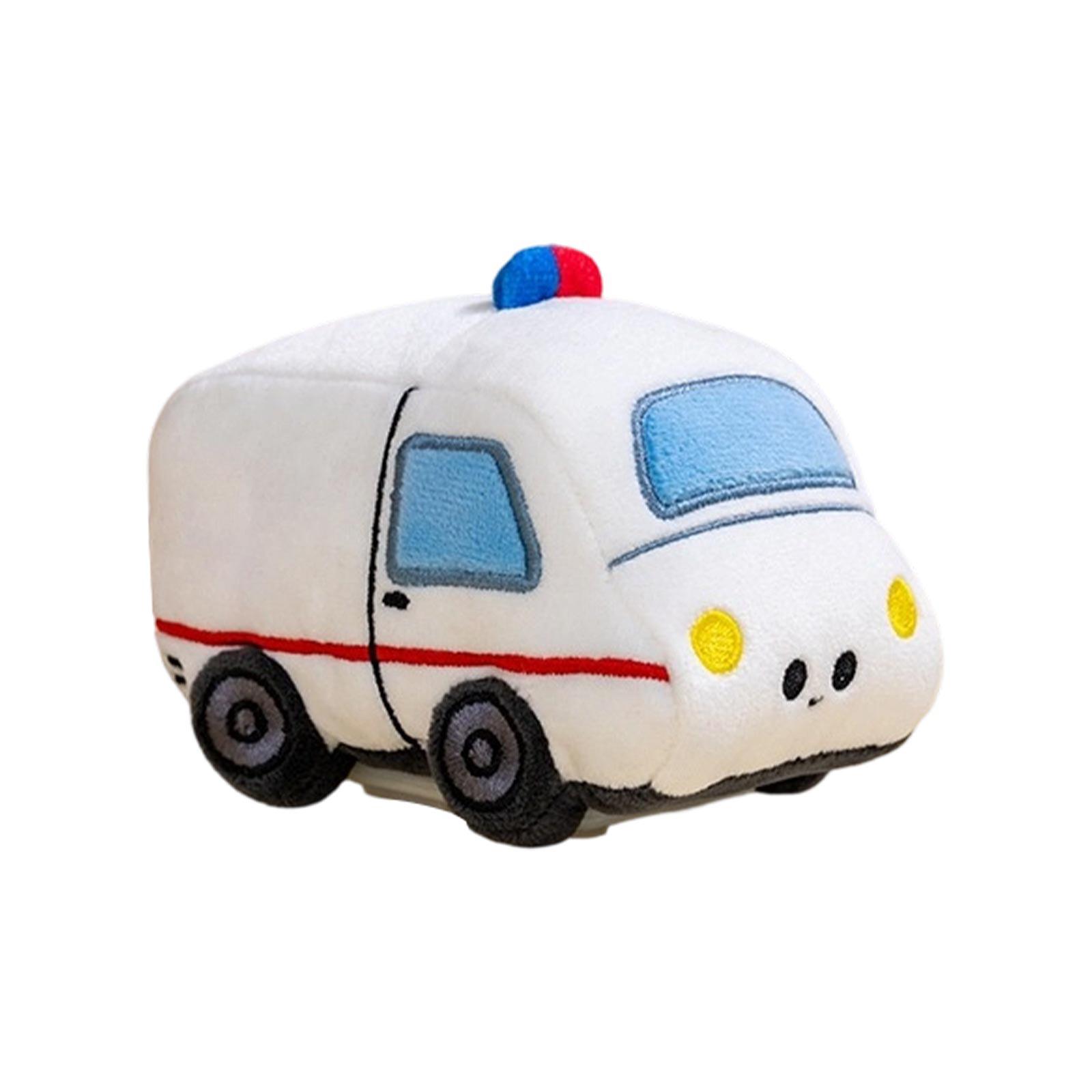 

Plush Toy Car Soft Stuffed Vehicle Toy Cartoon Style Miniature Model for Kids Toddlers and Collectors Suitable for Play and Decoration One Size белый