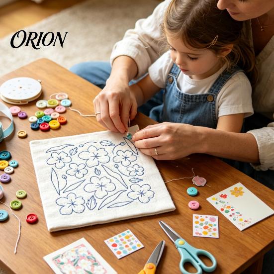 Stress Relief Handcraft Activity DIY Floral Punch Needle Kit, Beginners Embroidery Flower Craft Kit for Adults Pattern, Stitch Carft Adults, Handmade