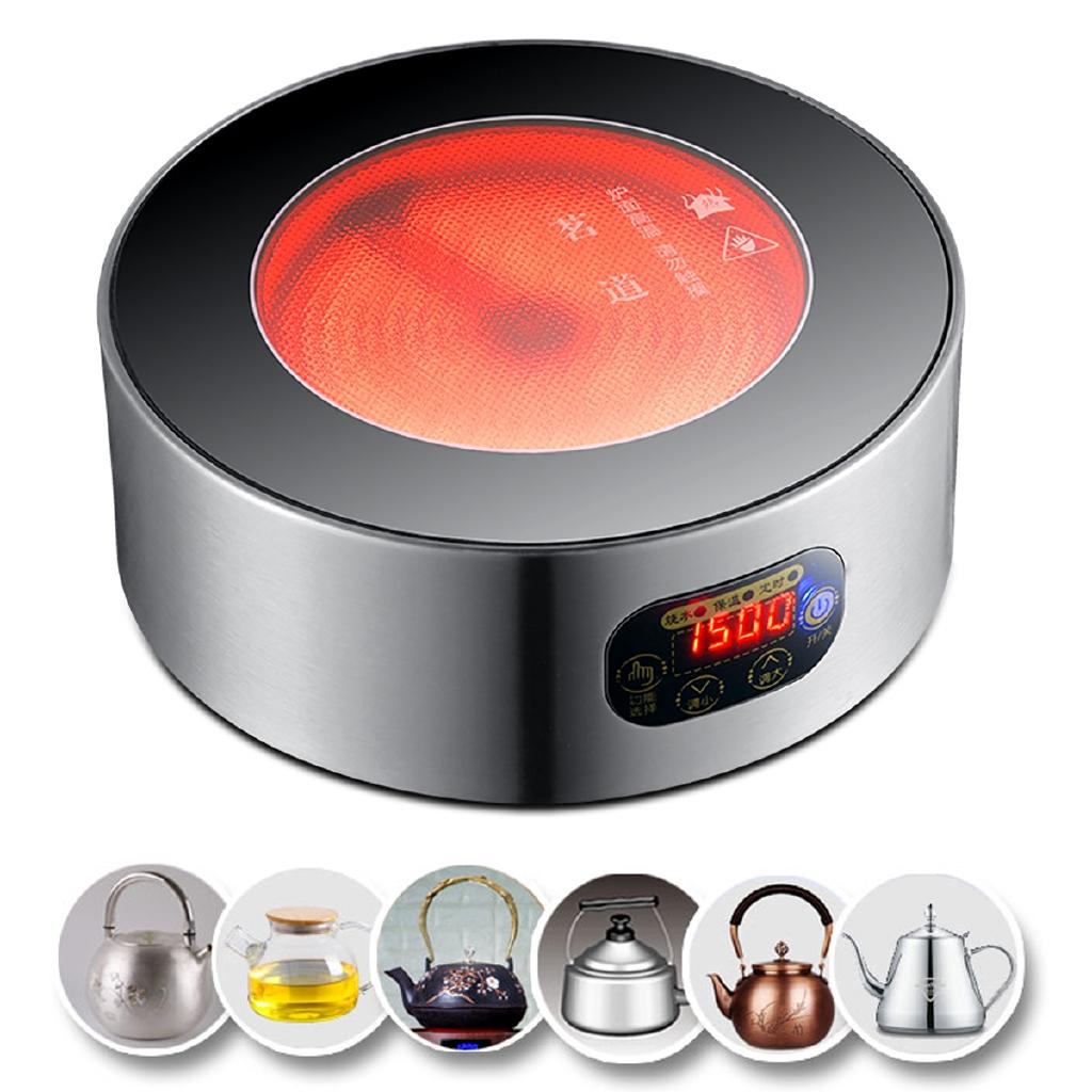 1500W Electric Ceramic Mini Induction Cooker Cooking Teapot No Radiation Water Boiling Induction Cooker Sensor Touch