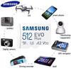 Samsung EVO Plus microSD 128GB Memory Card+Adapter 64G 256G microSDXC,Speeds Up To 160 MB/s,UHS-I,C10,U3,V10,A3,Upgrade Storage for Phones,DJI,Cameras