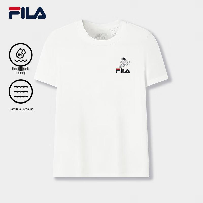 FILA Women's Kitten Embroidery Short-Sleeve T-Shirt