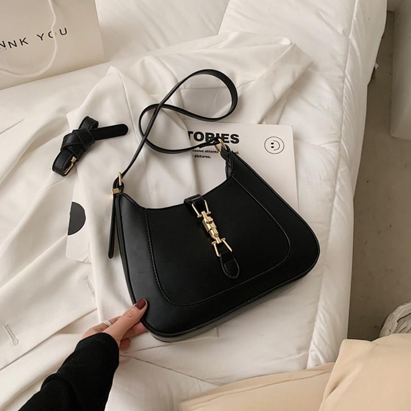 Top Quality Luxury Brand Purses and Handbags Designer Leather Shoulder Crossbody Bags for Women Dual Straps Underarm Sac A Main