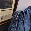 Retro old denim armpit bag women's shoulder messenger bag