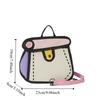 2D Anime Chain Shoulder Bag Cartoon Line Painting Messenger Bag Simple Comic Crossbody Bag  Travel