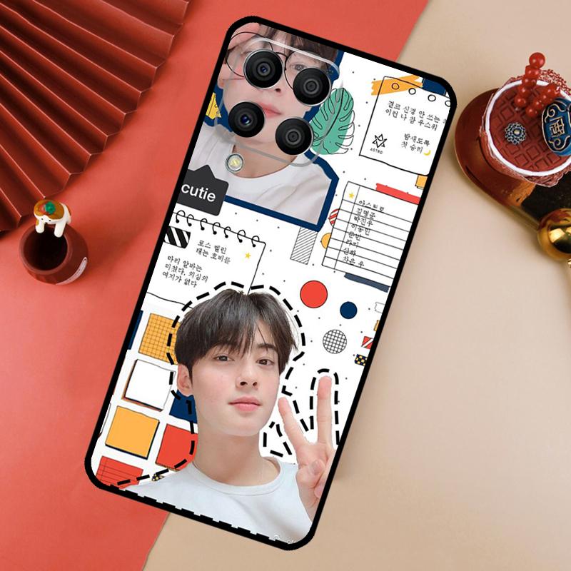 Cha Eun Woo Korean actor singer For Samsung Galaxy M31 M32 M52 M16 M11 M21 M13 M33 M35 M53 M55 M15 M14 M34 M54 M12 M06 Case
