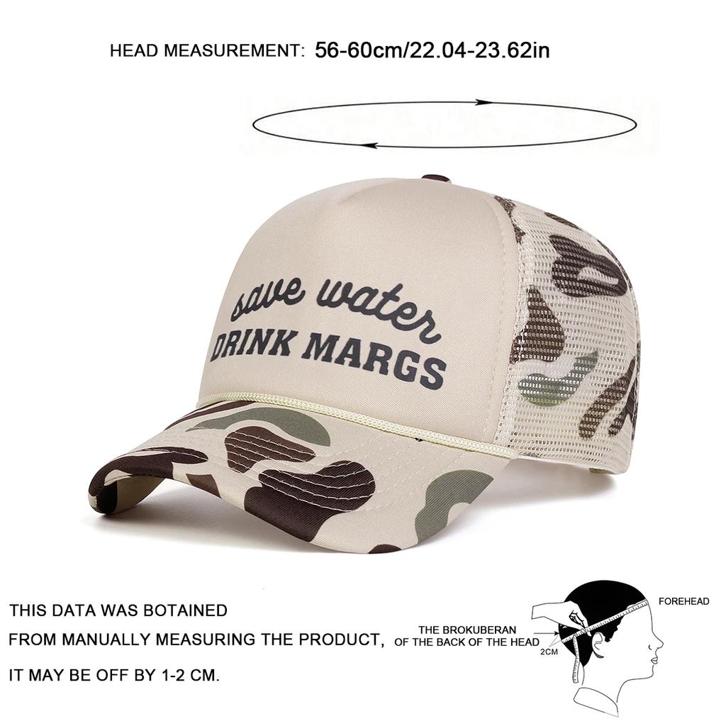 Net Baseball Printed Lettering Alphabet Margs Drink Neutral Gender Women Men For Caps Spring And Summer Outdoor Adjustable Casual Hats Sunscreen