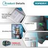 Yofidra Chiodatrice elettrica senza spazzole 30mm 2in1 Chiodatrice/Graffettatrice a batteria Chiodatrice per carpenteria Tacker Strumento per batteria Makita 18V Spilli