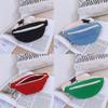 Stylish Candy Color Mini Crossbody Bag For Kids Soft Canvas Waist Pouch