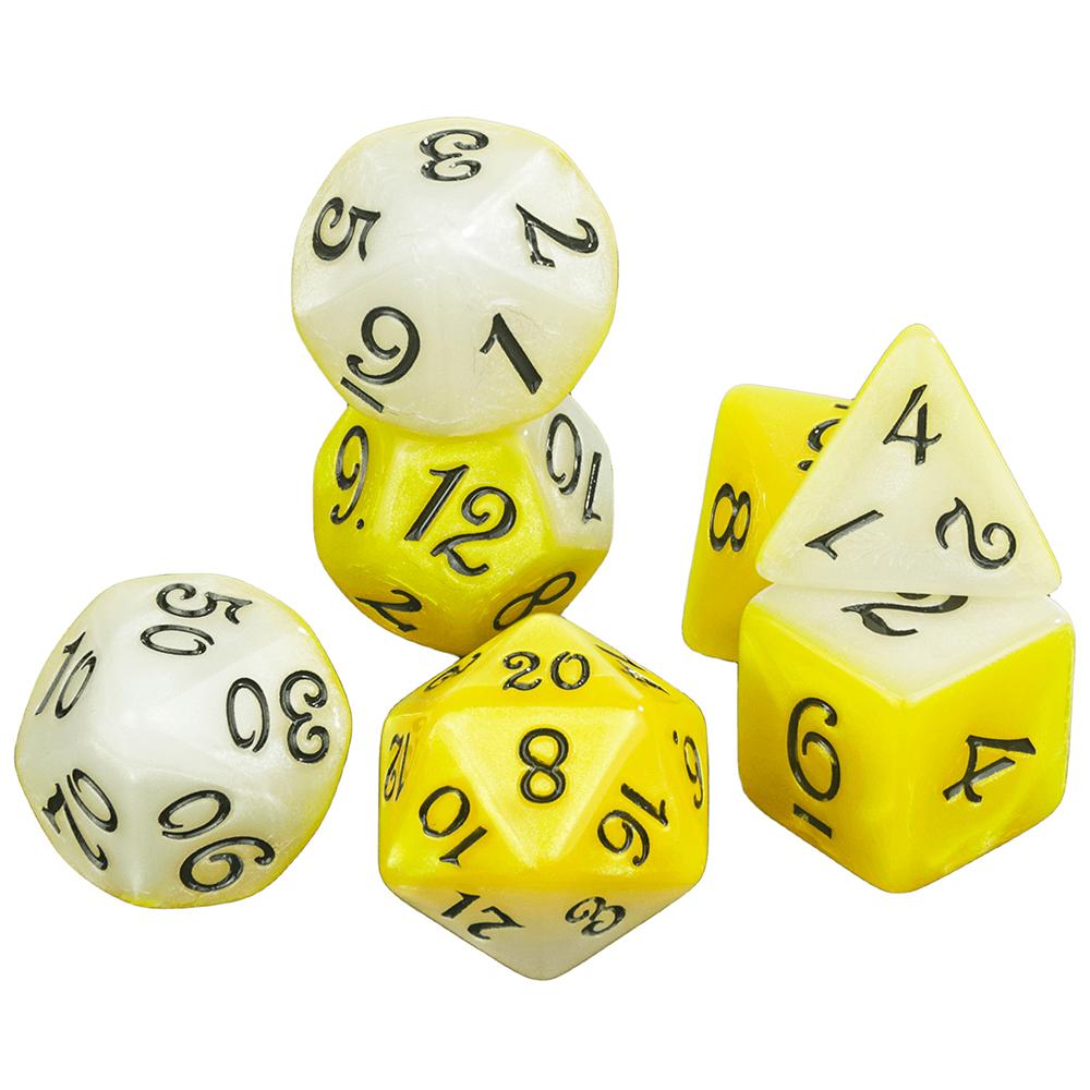 7pcs Splic Colors Game Dice DND Polyhedral Dice Set for DND RPG Table Board Role Playing Games