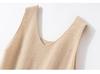 Women's Reversible 100% Cashmere Sleeveless Knit Pullover Vest