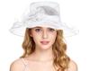 Organza Hat for UV Actress Wide Floral Slimming Beach Birthday Present [IPENNYE] Women, Protection, Summer, Bridal, Headpiece, Hat, Brim, Cap, Tulle,