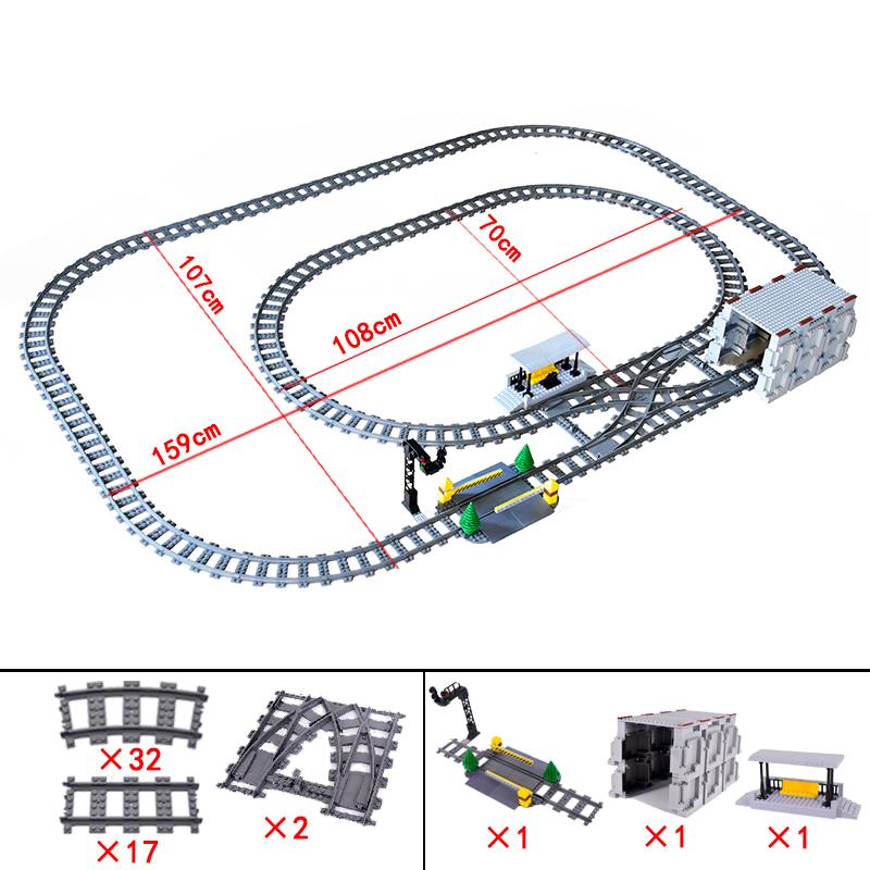 KAZI High-Tech Kreativní Město Nádraží Kolejnice Power Function Stavebnice Cihly DIY Dětské Vlaky Hračky Dětské dárky