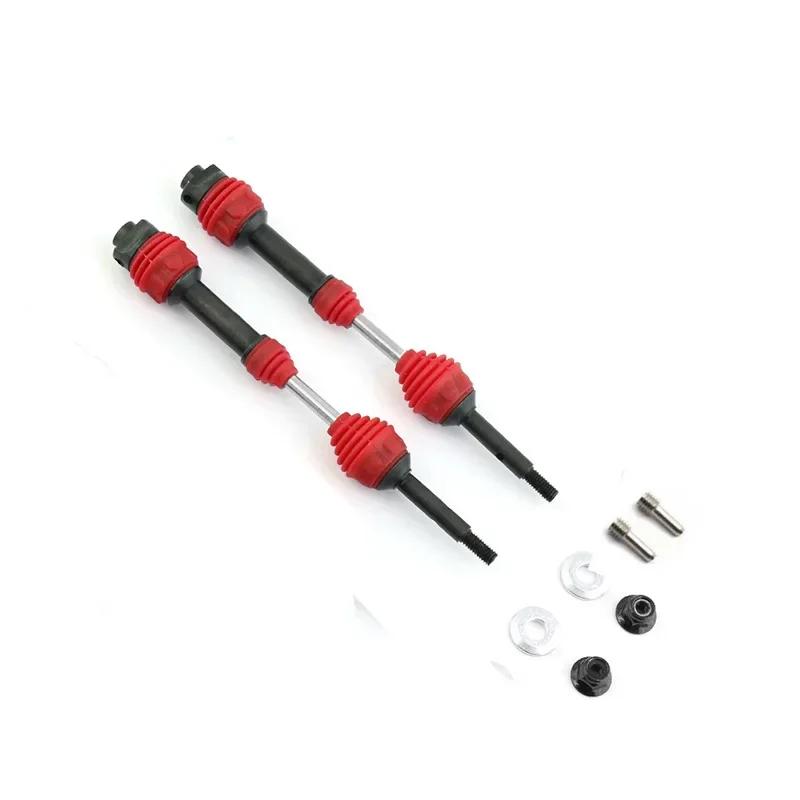 4 Pcs/2pcs Rear Drive Shaft Steel Driveshaft CVD for 1/10 Trxs Slash Rustler Hoss Stampede VXL 4X4 RC Car