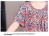 Summer 2026 Plus Size Cotton Silk Long Dress for Middle-Aged Women