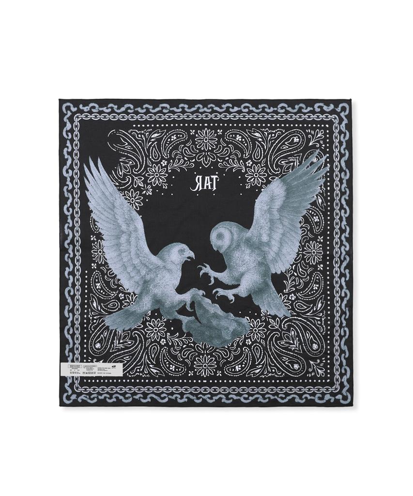 GLACK Gactar003 Feathers Vintage Bandana (Black)
