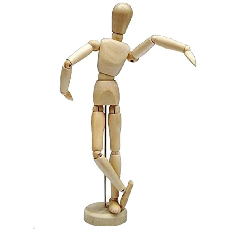 12-Inch Flexible Wooden Mannequin Model for Art Drawing