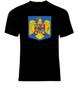 Coat of Arms of The Romania Romanian Arms Flag T-Shirt. Summer Cotton Short Sleeve O-Neck Mens
