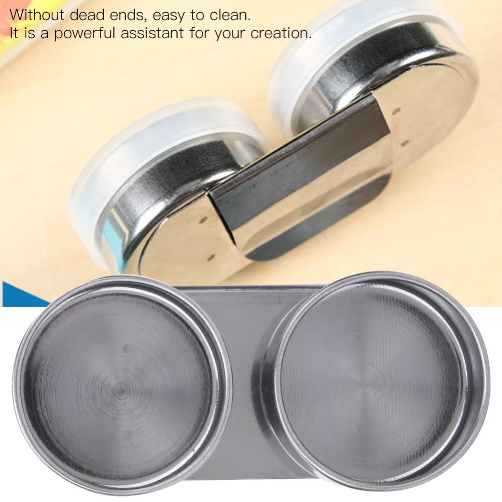 Double Hole Oil Painting Pot Lidded Brush Washer Portable Painting Medium Cup Art Studio Use