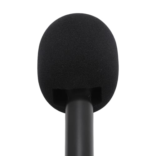 Handheld Interview Microphone Adapter with Foam Windscreen for Mic 1/2, Rode Wireless GO II, Hollyland Lark M1, C1, 150, Synco G1, Movo, and More