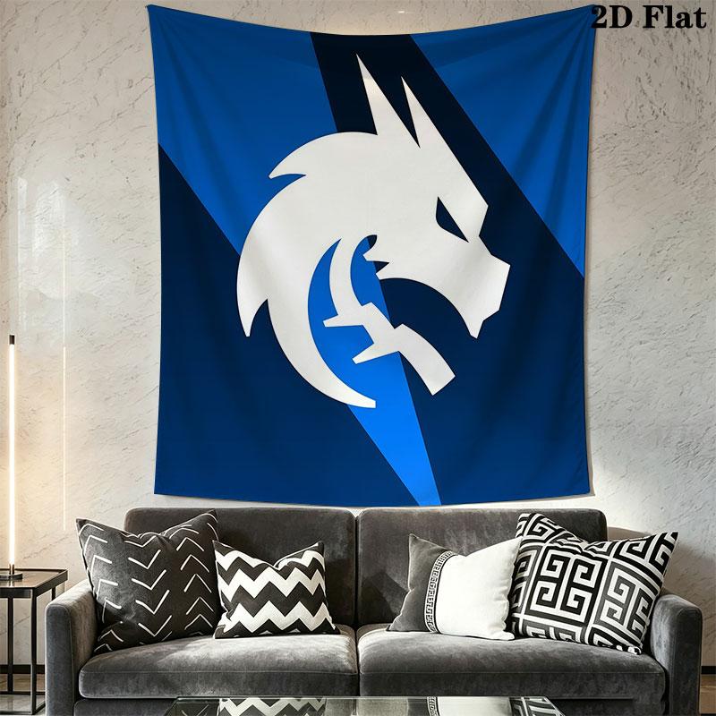 Team Spirit Wall Hanging Printed Fabric Blanket Decorative Tapestries for Bedroom Living Room Home Decor