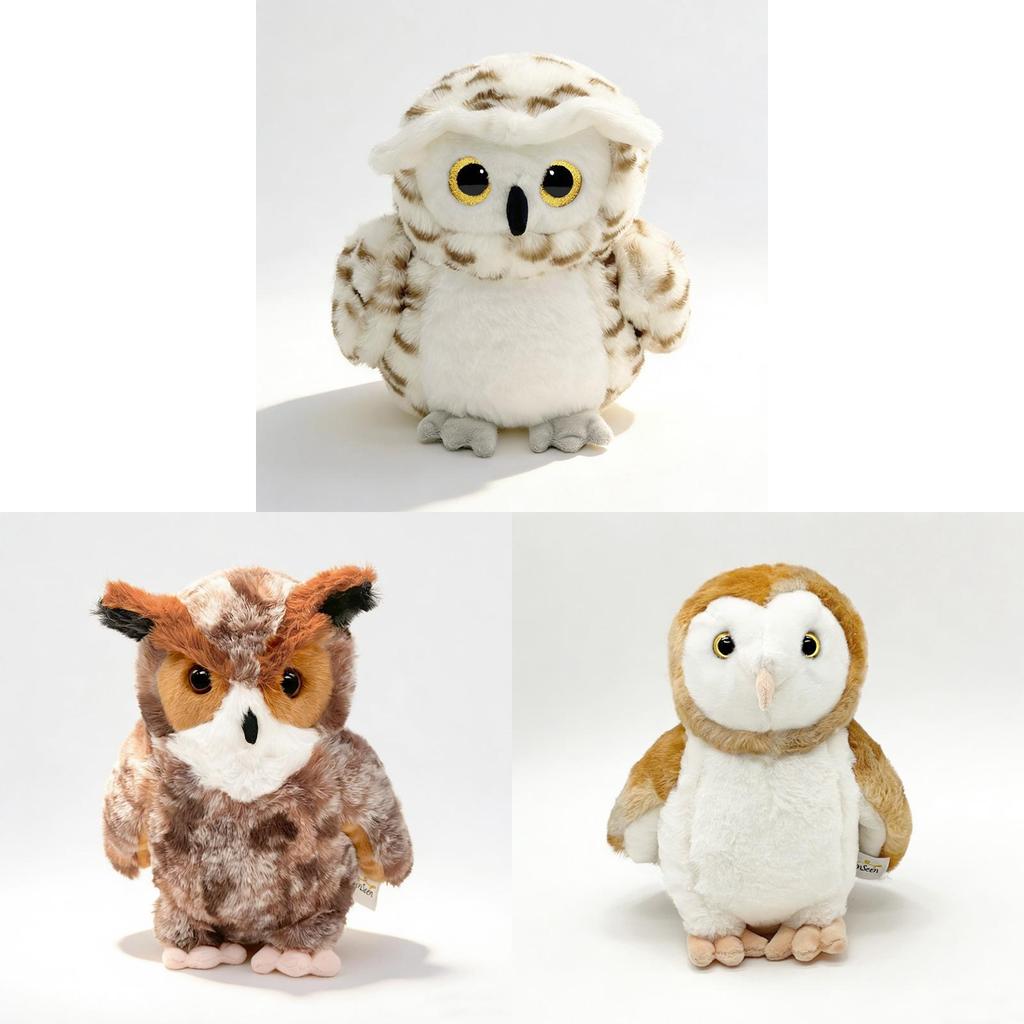 Juguete de Peluche de Búho con Diseño Realista Para Niños y Niñas Regalo
