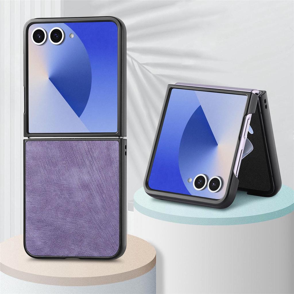 Samsung Galaxy Z Flip 7/6 Drop-Proof Foldable Leather Phone Case