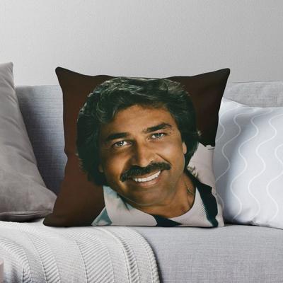Engelbert Humperdinck Funda de Almohada Cuadrada Cantante Poliéster Lino Terciopelo Estampado Cremallera Decoración Funda de Cojín Decorativo Funda de Cojín para el Hogar