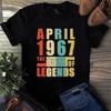 Aprile 1967 La Nascita di Leggende Magliette Unisex Vintage da Uomo e da Donna