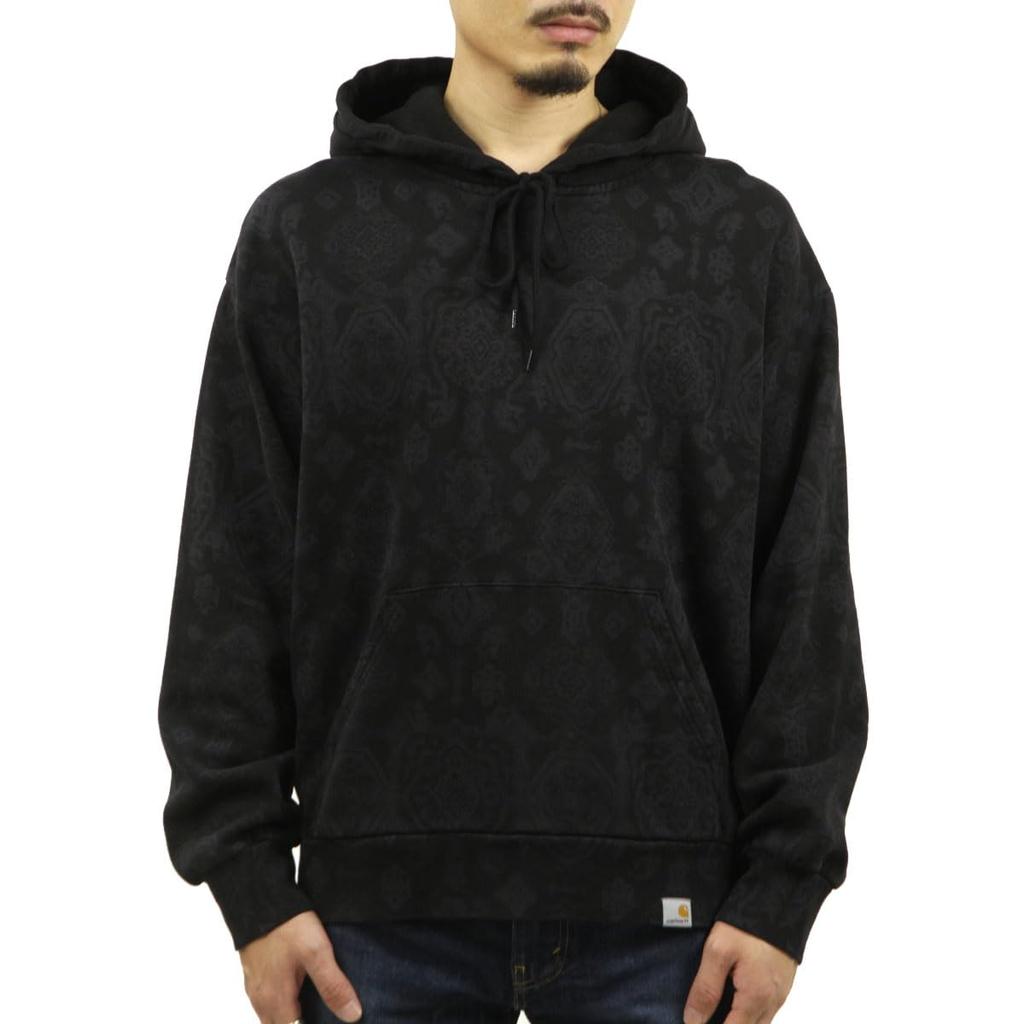 Carhartt Authentic WORK IN PROGRESS Paisley Print Pullover Long Sleeve HOODED VERSE Size Small Men's Hoodie, SWEATSH, (Code 415884b013-2)