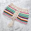 Handmade European & American Stripe Crochet Bikini Set