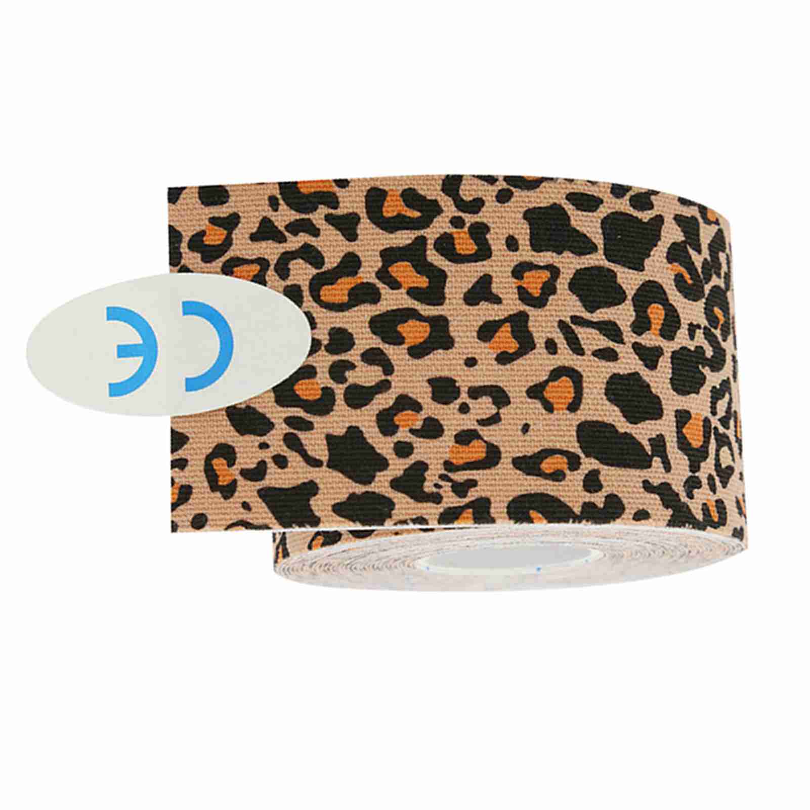 

Хлопковая эластичная адгезивная спортивная лента Растяжение Травма Мышечное тейпирование Бинт Леопардовый принт