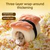 Hamster Baumwollbett Warm Winter Sushi-förmiges Versteck für Goldhamster Zuckergleiter Kleintier Warmes Zuhause Niedriges Dickes Hamsterhaus