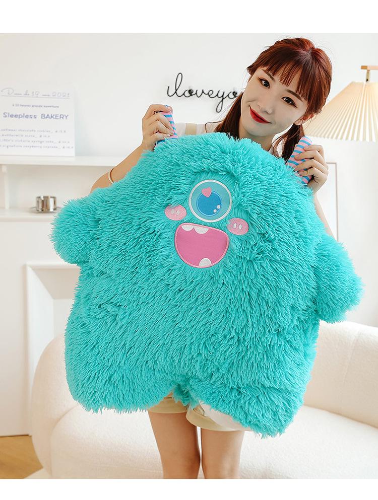 Cartoon Big-Eyed Monster Plush Doll: Children's Pillow Toy Gift
